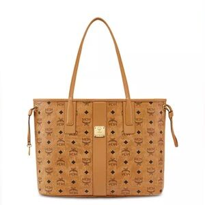 100% authentic MCM Tan Leather Tote Bag